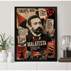 Cuadro Errico Malatesta Retro Escritor Anarquista Italiano Marco Negro