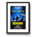 Cuadro Demons Demonio Dario Argento Pelicula Terror Paspartú Marco Negro