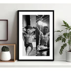 Cuadro Muhammad Ali Motivacional Deporte Boxe Gym Decoracion Marco Negro