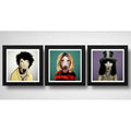 Set 3 Cuadros Perros Rock Kurt Cobain Slash Sid Vicious Arte