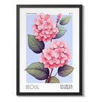 Cuadro Flower Market Flores Seoul K Flor Botanica Decoracion Marco Negro