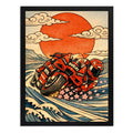 Cuadro Moto Gp Ducati Carrera Motociclismo Japón Oriental Marco Negro