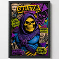 Cuadro Skeletor Masters Of Universe Serie Tv Arte Efecto 3d Marco Negro