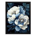 Cuadro Peonías Elegantes William Morris Arte Flores Botanico Flores Elegantes William Morris 1 Marco Negro