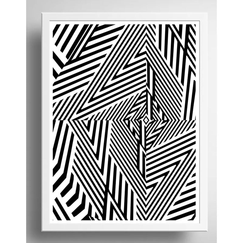 Cuadro Geometrico Abstracto Escandinavo Moderno Decoracion