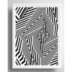 Cuadro Geometrico Abstracto Escandinavo Moderno Decoracion