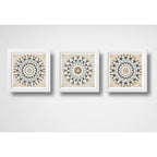 Set 3 Cuadros Mandalas Nude Arte Boho Zen Decoracion