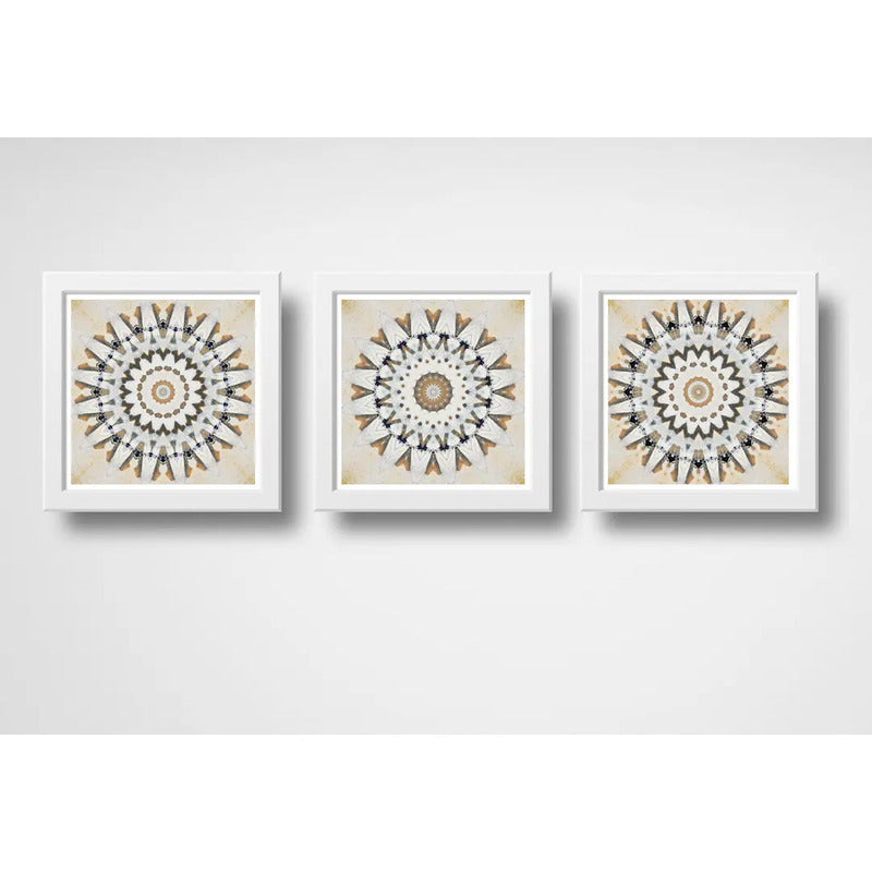 Set 3 Cuadros Mandalas Nude Arte Boho Zen Decoracion