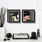 Set 2 Cuadros Batman Baño Superhéroe Comics Arte Decoracion