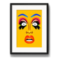 Cuadro Drag Queen Pop Art Brs2 Decoracion Con Paspartú Marco Negro