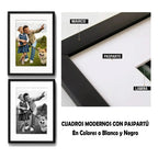 Cuadro Personalizado Con Su Foto Imagen Arte Con Paspartu Marco Negro