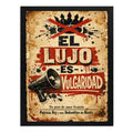 Cuadro Lujo Es Vulgaridad Letra Patricio Rey Redondos Rock Marco Negro