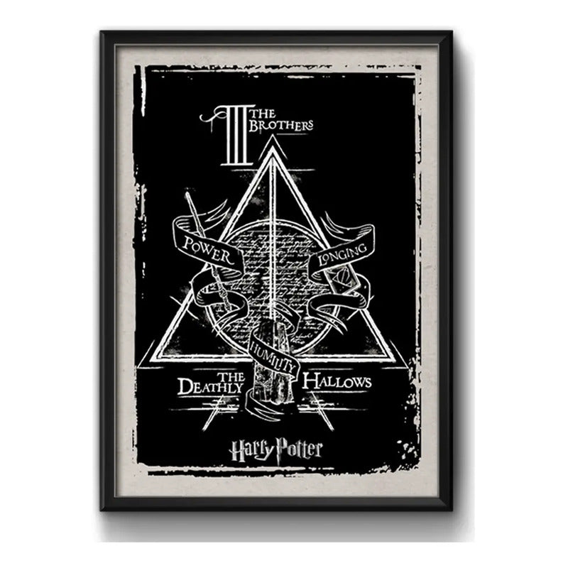 Cuadro Harry Potter Tale Of Three Brothers Decoracion Geek