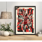 Cuadro Michael Jordan Basket Greatest Of All Time Deportes Marco Negro