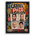 Cuadro Ca7riel & Paco Amoroso Arte Trap Pop Hip Hop Musica Marco Negro
