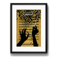 Cuadro Amadeus Mozart Pelicula Cine Decoracion Con Paspartú Marco Negro