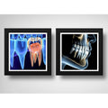 Set 2 Cuadros Implantes Dentales Dentista Clinica Decoracion