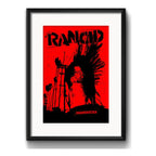 Cuadro Rancid Indestructible Punk Rock Decoracion C Paspartú Marco Negro