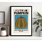 Cuadro Yayoi Kusama Pumpkin Osaka Arte Japones Decoracion Marco Negro