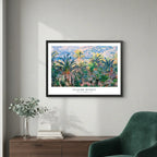 Cuadro Dormitorio Living Claude Monet Palmeras De Bordighera Marco Negro