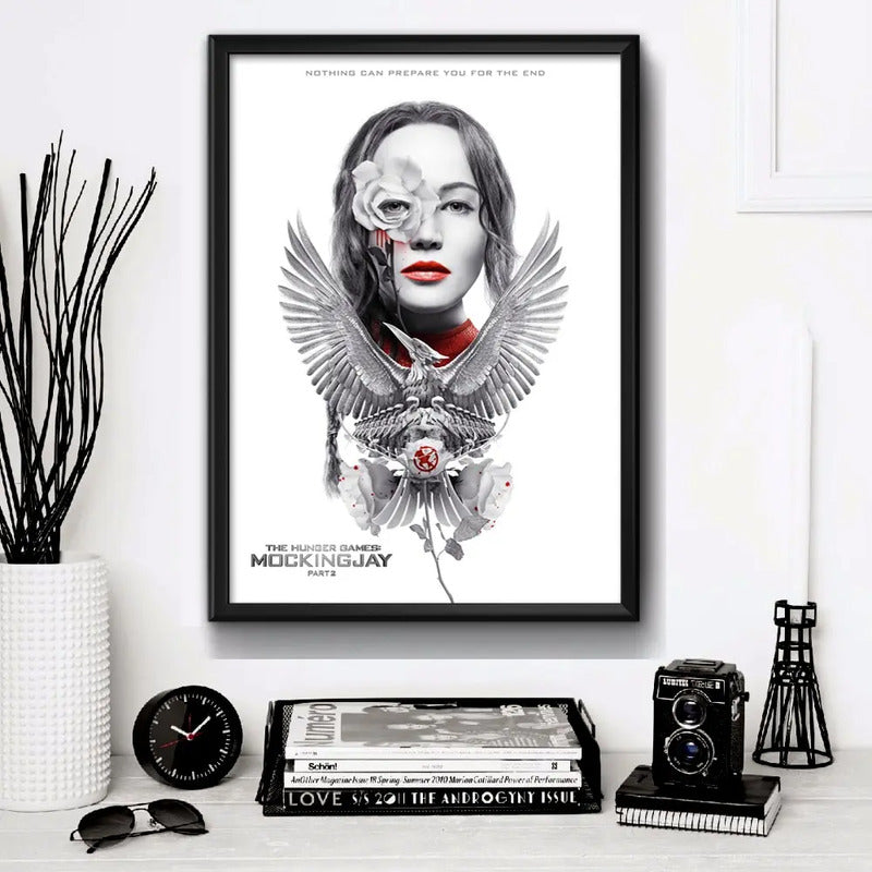 Cuadro The Hunger Games Los Juegos Del Hambre Decoracion Modelo 2 Marco Negro