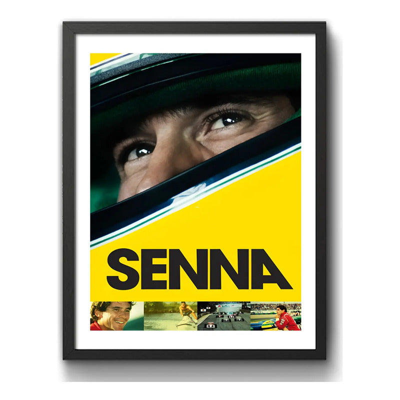 Cuadro Ayrton Senna Formula 1 Pelicula Biográfica 2010 Cine Marco Negro