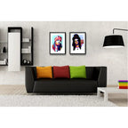 Set 2 Cuadros Guns N Roses Pop Art Axl Rose Slash Decoracion Marco Negro