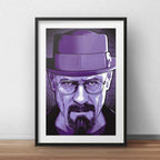 Cuadro Heisenberg Pop Art Breaking Bad Decoracion Paspartú