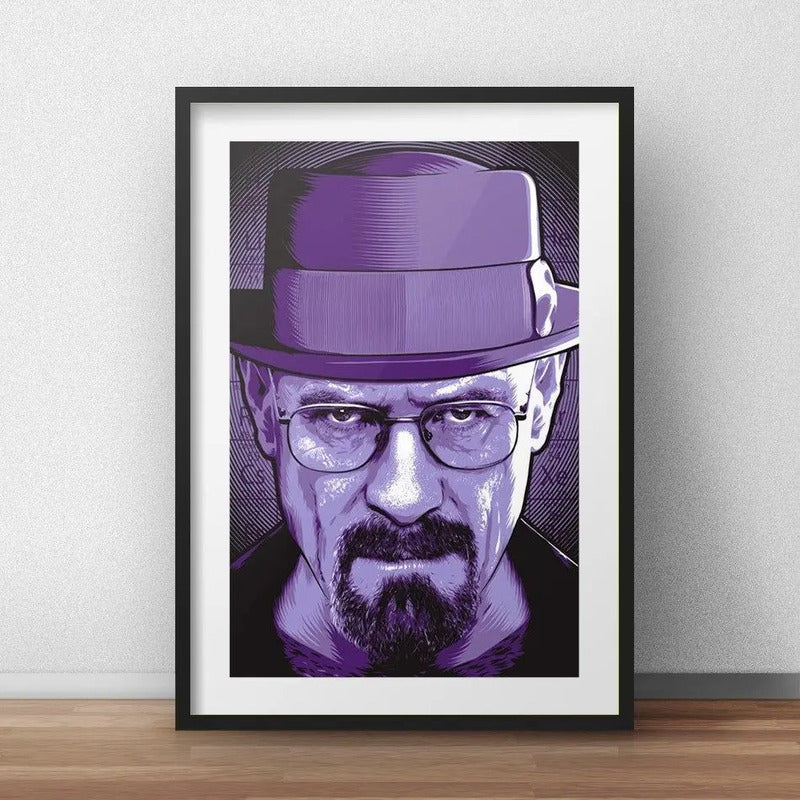 Cuadro Heisenberg Pop Art Breaking Bad Decoracion Paspartú