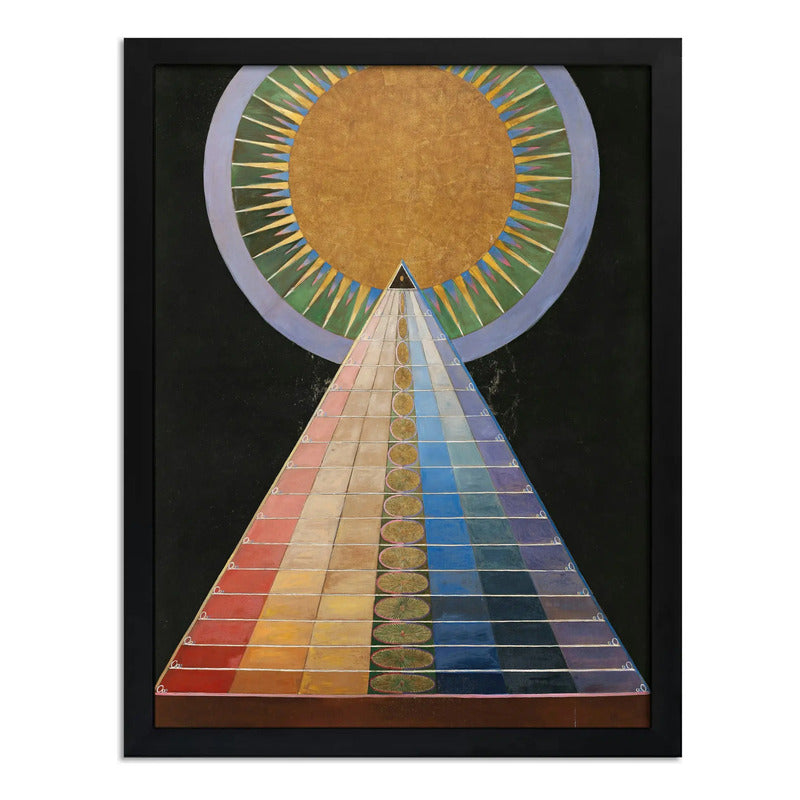Cuadro Dormitorio Living Hilma Af Klint Arte Altarpiece N. 1 Marco Negro
