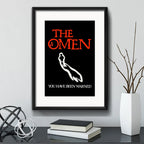 Cuadro La Primera Profecía Pelicula The Omen Terror Paspartú Marco Negro