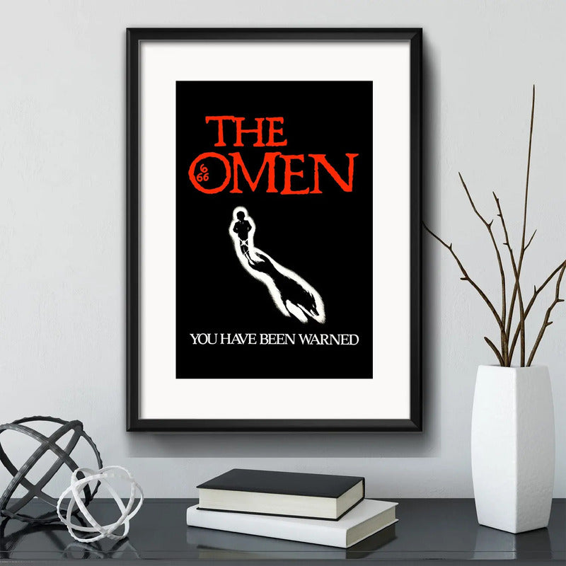 Cuadro La Primera Profecía Pelicula The Omen Terror Paspartú Marco Negro