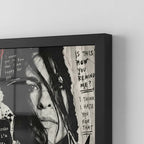 Cuadro Alanis Morissette You Oughta Know Rock Arte Vintage Marco Negro