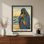 Cuadro Santa Sara Kali Patrona Del Pueblo Gitano Arte Jesus Marco Negro