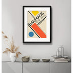 Cuadro Bauhaus Exposicion 1923 Arte Br6 53x43cm Con Paspartú Marco Negro