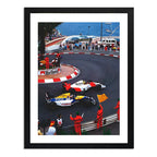Cuadro Ayrton Senna Monaco 1992 Formula 1 Foto Icônica F1 Marco Negro