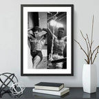 Cuadro Muhammad Ali Motivacional Deporte Boxe Gym Decoracion Marco Negro