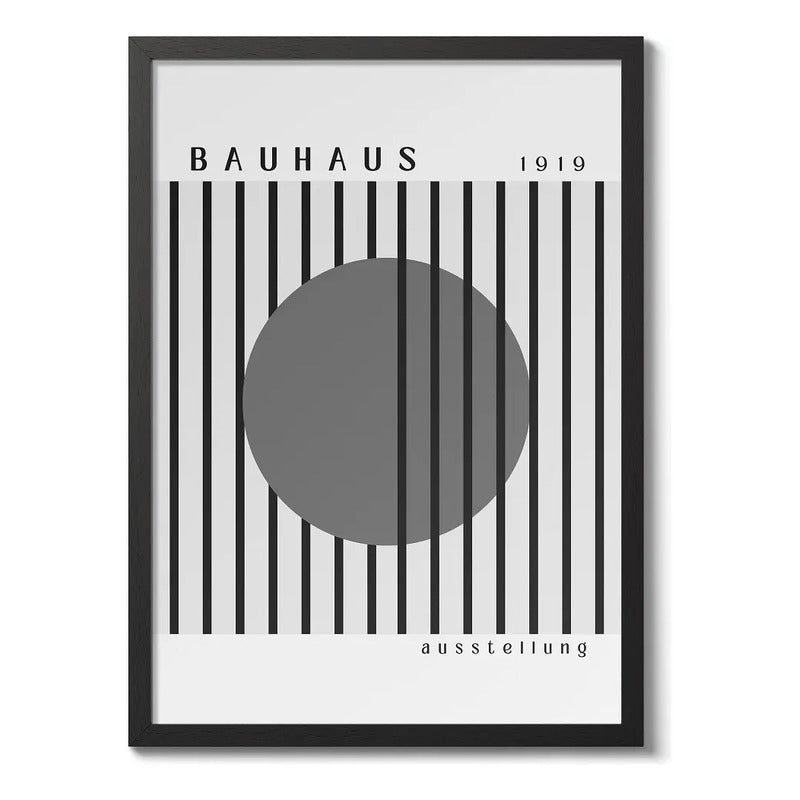 Cuadro Bauhaus Exposición Arte Exhibition Monocromatico Bauhaus 27 Monocromatico Marco Negro