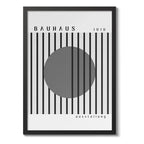 Cuadro Bauhaus Exposición Arte Exhibition Monocromatico Bauhaus 27 Monocromatico Marco Negro