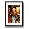 Cuadro Ace Ventura Pop Art Jim Carrey Pelicula Con Paspartú Marco Negro