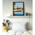 Cuadro Arquitectura Moderna Bauhaus Proyectos De Decoracion Casa Oasis Moderno David Hockney Negro