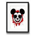 Cuadro Raton Mickey Mouse Hipster Arte Urbano Con Paspartú Marco Negro