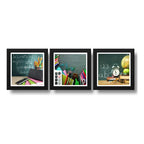 Set 3 Cuadros Educación Pedagogía Escuela Brs2 Decoracion