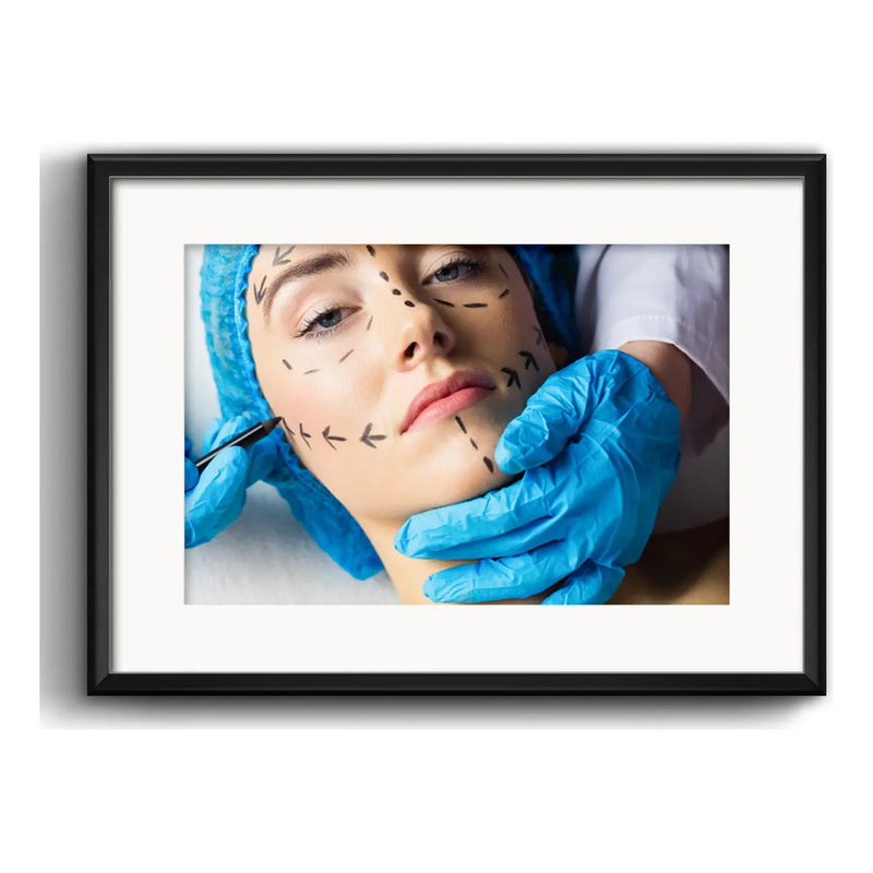 Cuadro Estetica Plastica Botox Lipo Clinica Arte Paspartu