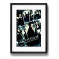 Cuadro Gotham Serie Tv Batman Decoracion Con Paspartú Marco Negro