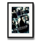 Cuadro Gotham Serie Tv Batman Decoracion Con Paspartú Marco Negro