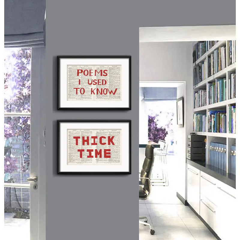 Set 2 Cuadros William Kentridge Thick Time Arte Con Paspartu