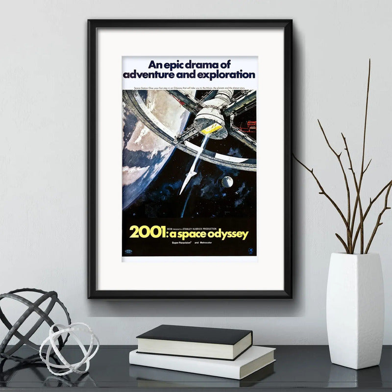 Cuadro 2001 Una Odisea Del Espacio Stanley Kubrick Paspartú Marco Negro
