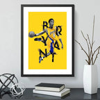 Cuadro Kobe Bryant Lakers 8 Black Mamba Basket Baloncesto Marco Negro