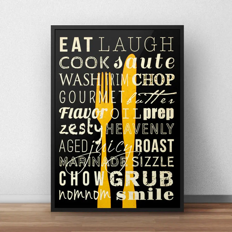 Cuadro Cocina Gourmet Parrillero Kitchen Arte Decoración